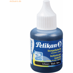 Pelikan stempelfarve Vandfast 30 ml sort med. [Levering: 2-3 dage]